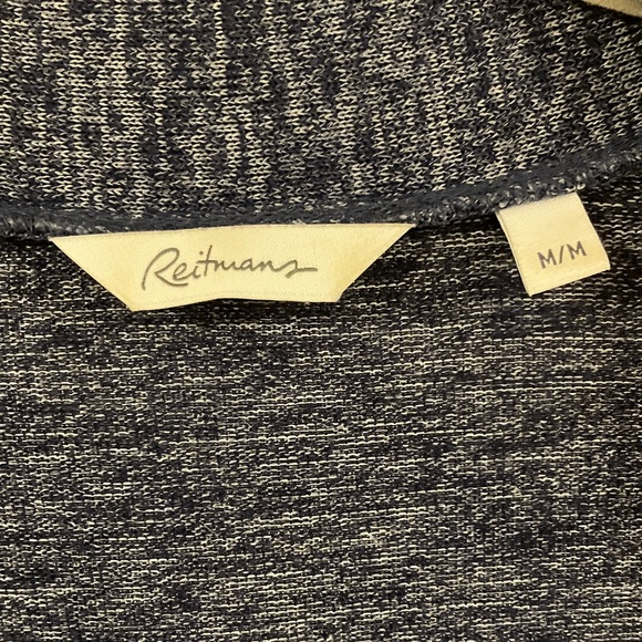 Heathered Blue Open Front Cardigan - Picture 2 of 6